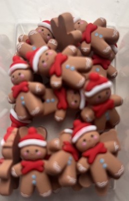 10 Lebkuchenmänner Charms Notizbücher Handyhüllen 