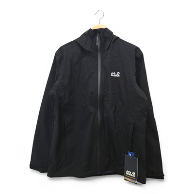 Jack Wolfskin Men s JWP Shell Waterproof Jacket Medium Black NWT