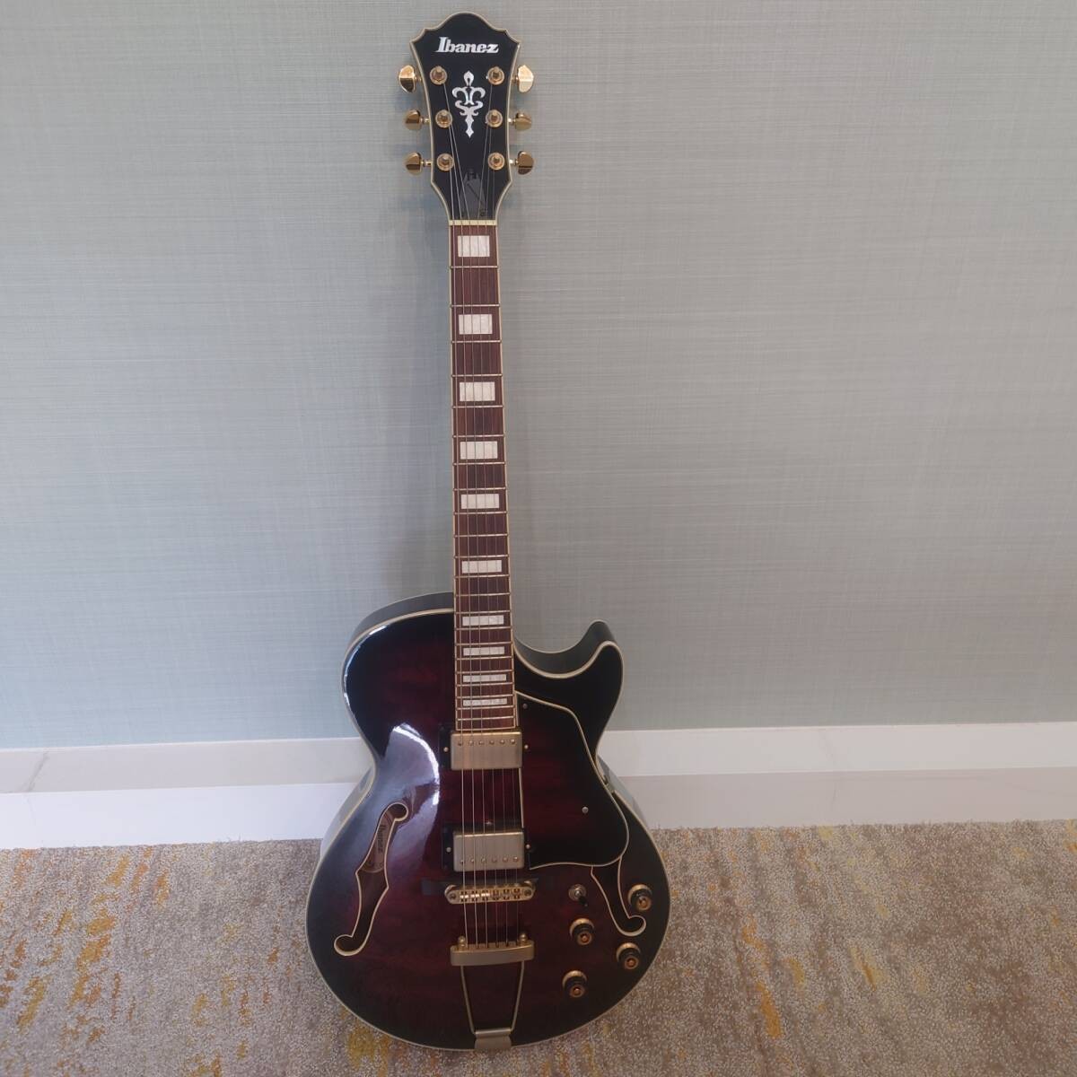 Full-Acoustic Electric Guitar Ibanez AG95-DBS Dark Brown Sunburst