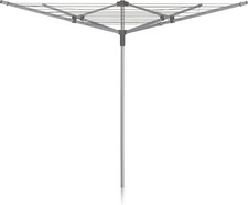 Addis 40M 4 Arm Rotary Washing Line (Grey) Multiple Tension Adjustment, Folding