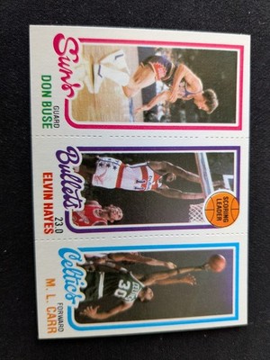 1980-81 Topps Basketball Card # 35-190-242 Buse / Hayes / M.L. Carr (NM)