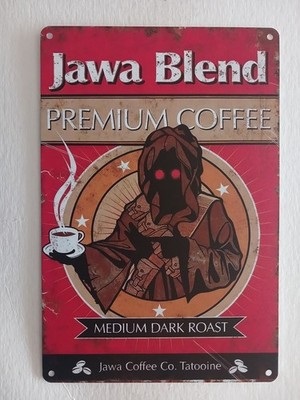 STAR WARS Blechschild 20 x 30 cm JAWA BLEND PREMIUM COFFEE CO. TATOOINE