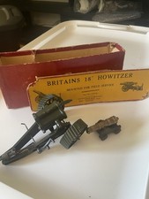 Vintage Britains 18  Howitzer Field Gun Cannon Toy Soldier Set W/ Original Box