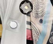 30 Pairs Hidden Sew Magnetic Snap, Invisible Hidden Sew in PVC Hidden Purse C...