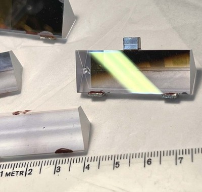 Coherent Monaco laser prism  40mm x 14mm retroreflecting  AR 1064