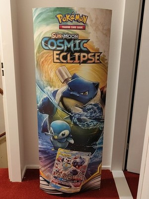 Pokemon Sun & Moon Cosmic Eclipe store totem standee display