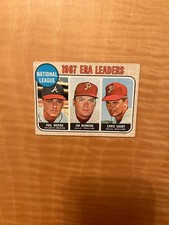 1968 TOPPS BASEBALL #7 N.L. ERA LEADERS!! PHIL NIEKRO!! BUNNING!! $1 SHIPPING!!