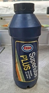 Vintage Esso Superlube Plus Multigrade 15w 40 Oil 1 Litre bottle Garage Display