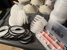 Devilbiss DeKUPS Lot DPC-601 DPC-606 Lids and...