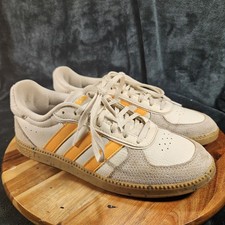 Adidas Breaknet Sleek Cream White Orange Gum Shoes IH7753 Women's 8.5