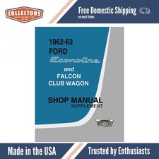 1962-1963 Ford Econoline Shop Manual Supplement To 1961 Econoline Shop Manual