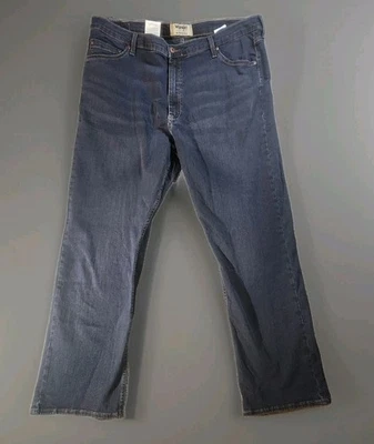 Wrangler Authentics Dark Wash Stretch Denim Jeans Men's Size 42x32 NWT - Image 1 of 4