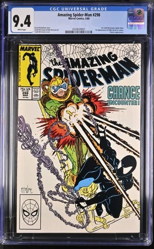 Amazing Spider-Man #298 CGC 9.4 Marvel 1988 KEY 1st ASM pencils by McFarlane