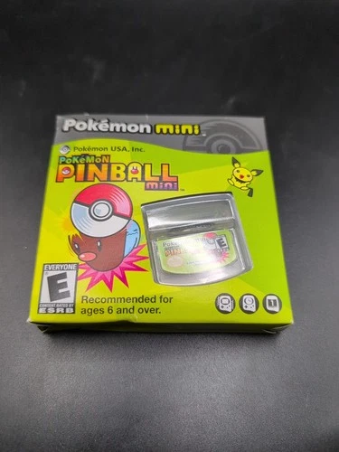 POKEMON MINI PINBALL NINTENDO VERY RARE US VERSION 2002 FLIPPER CARTRIDGE