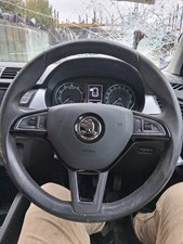 2019 SKODA FABIA MK3 NJ MULTIFUNCTIONAL STEERING WHEEL WITHOUT AIRBAG BLACK