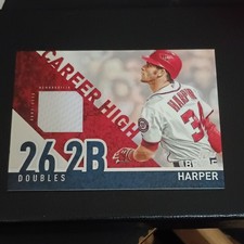 Topps 2015 Career High Relics Bryce Harper Memorabilia Card Nationals MLB