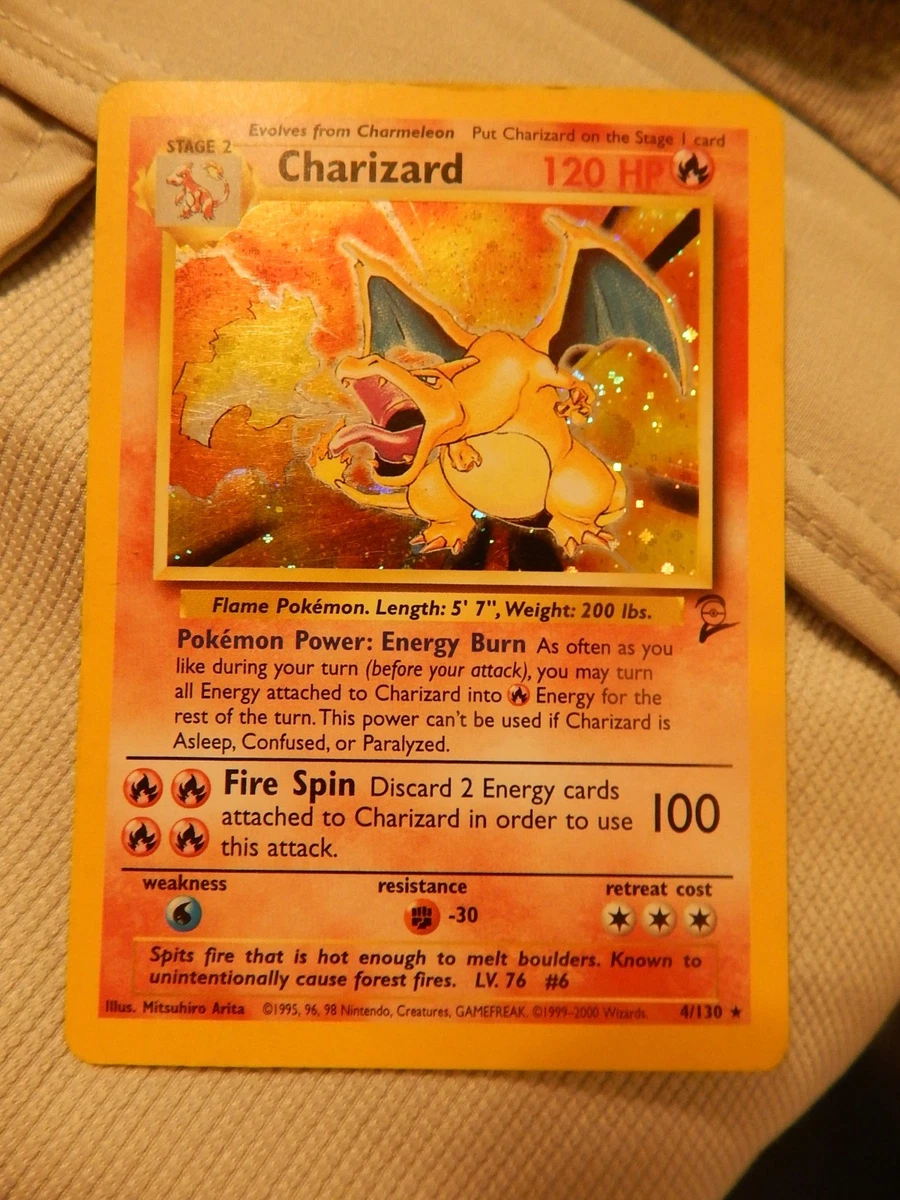 Preços baixos em Charizard Pokémon TCG Holo Conjunto Base Rara 2