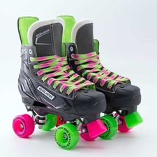 Bauer X-LS Quad Roller Skates XLS - Mixed Rio Coaster Wheels