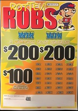 Pull Tab Tickets - Jar - Game - Rotten Robs -...