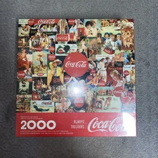 1998 Sealed Coke Puzzle Always Coca Cola 2000 Pc NOS Springbok Signs People New