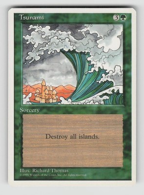 Tsunami 162 Uncommon Fourth Edition Magic: The Gathering Near Mint