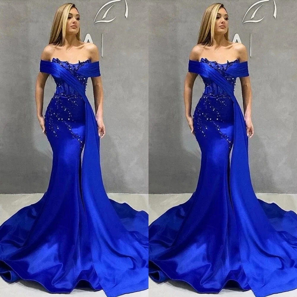 ebay bridesmaid dresses royal blue long evening dress products for sale Cut on the bias