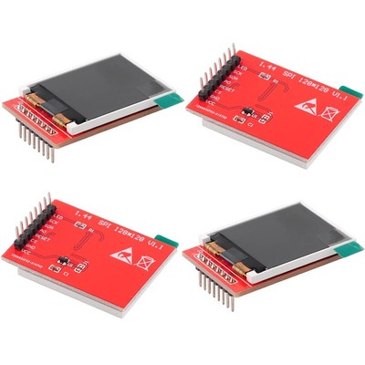 4 Pack 1.44 inch TFT LCD Display Module, 128x128 4-Wire SPI ST-7735S, 3.3V
