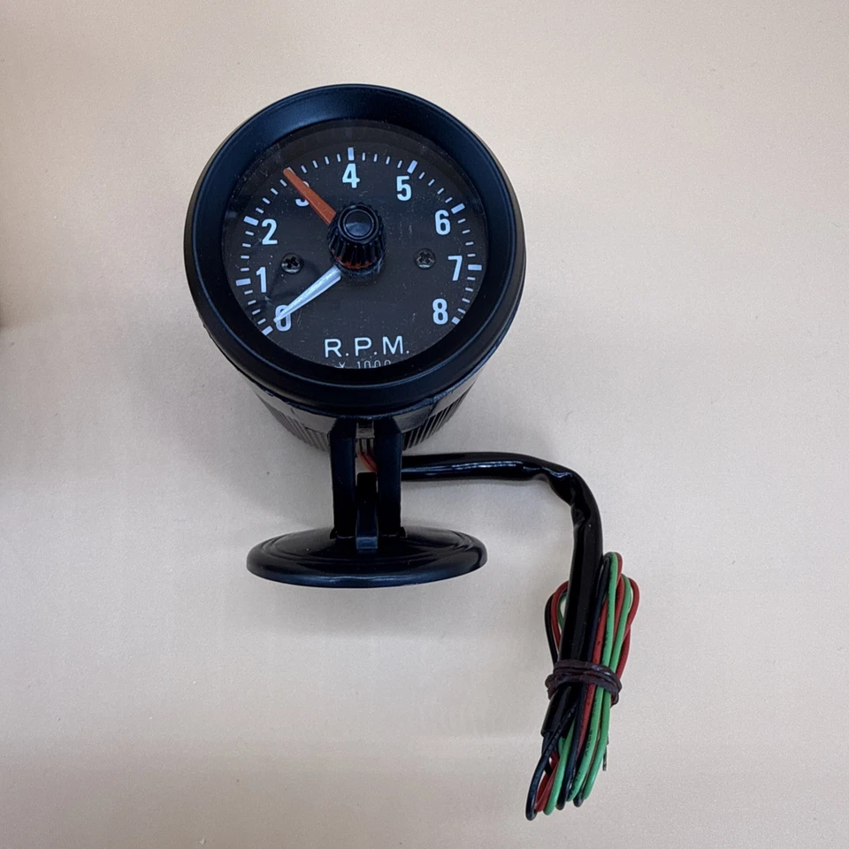 Tacómetro electrónico vintage 81-2712 4/6/8 cilindros NOS hecho en Taiwán R.O.C. Foto 2 de 4