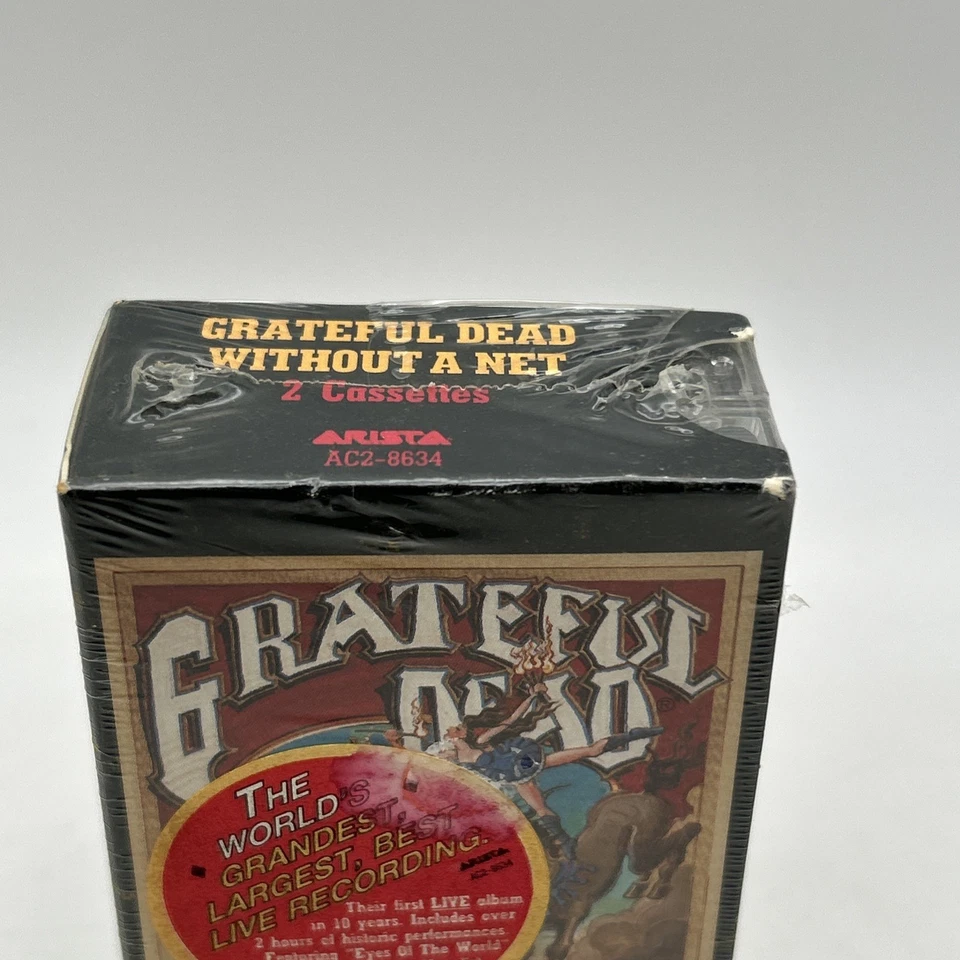 Grateful Dead Without A Net 2-Cassette Set Live 1990 Arista AC2-8634 Vtg Sealed - Image 4 of 4