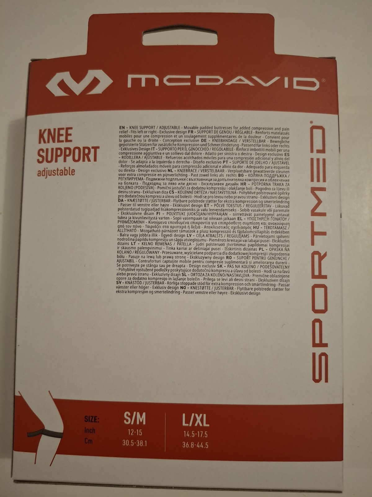 Soutien pour genou McDavid 419 ajustable avec sangles croisées dynamiques