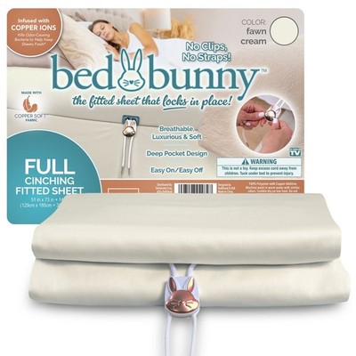 Bed Bunny Locking Fitted Bed Sheet,AS SEEN ON TV,Stays On & Won t Slip Off, Full