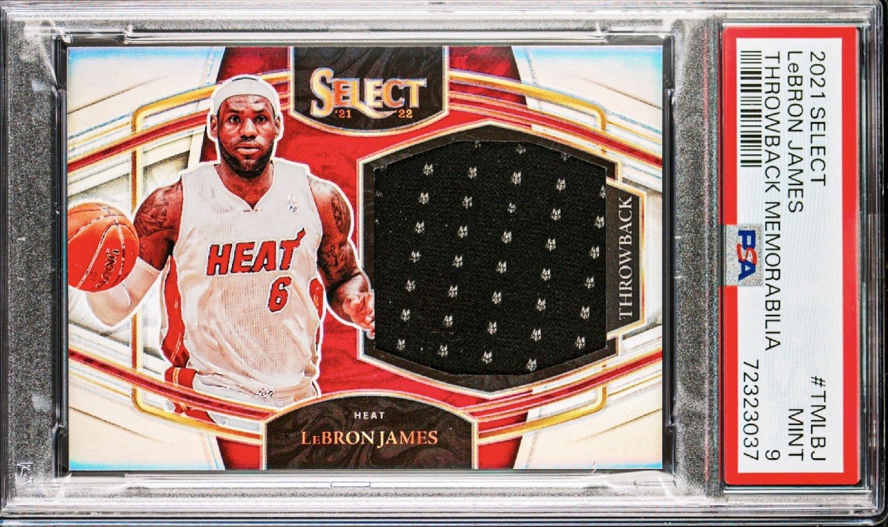 2021 Panini Select Lebron James #PATCH SILVER Game Worn Jersey - PSA 9 (POP 40)