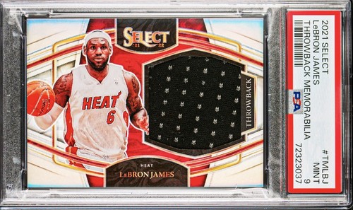 2021 Panini Select Lebron James #PATCH SILVER Game Worn Jersey - PSA 9 (POP 40)