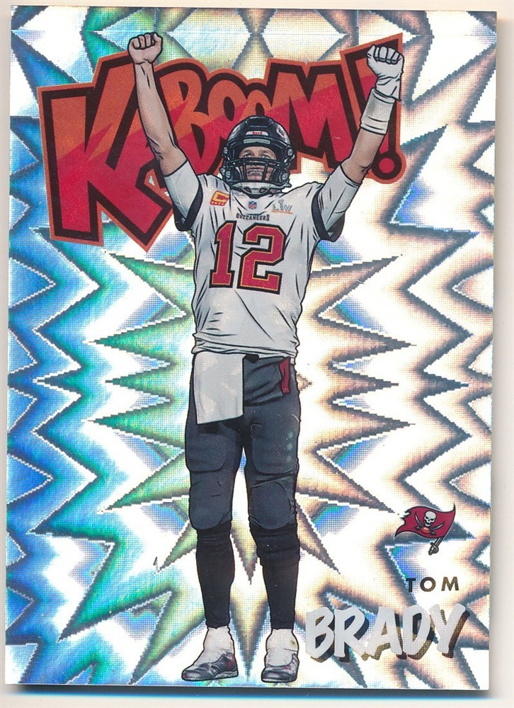 TOM BRADY 2021 PANINI ABSOLUTE #19 KABOOM INSERT TAMPA BAY BUCCANEERS RARE SP