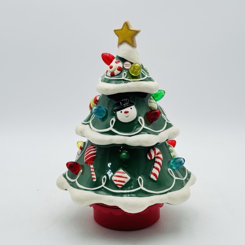 Hallmark Ceramic Musical Rotating With Lights Gumdrop Christmas Tree 2009 - Picture 10 of 16