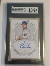 Pete Alonso 2020 Topps Definitive Coll. #DCFA-PA Framed Auto /30 PSA 9 / AUTO 10