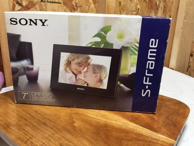 NEW Sony DPF-D70 7'' Digital Photo Frame S-Frame Black