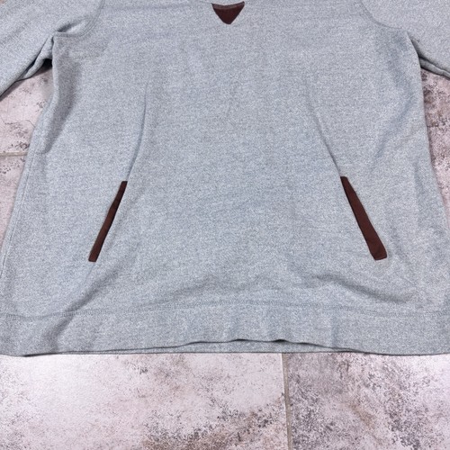 Soft Surroundings Sweatshirt Womens XL Gray French Terry Pullover Pocket - Picture 3 of 8