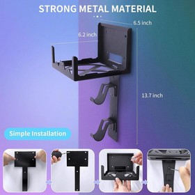 Wall Mount Kit for Xbox Series X Steel Wall Mount Kit Shelf Stand Accessories