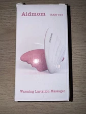 Aidmom 2-in-1 Lactation Massager with Adjustable Heat & Vibration (Green 1piece)