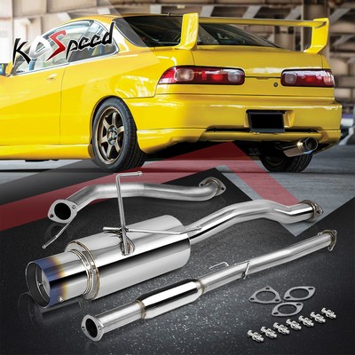 4'' Burnt Tip Muffler SS Catback Exhaust System for 94-01 Acura Integra GS/LS/RS