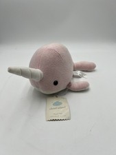 Cloud Island Pink Narwhal Plush Stuffed Animal Target Baby Toy NWT 10  