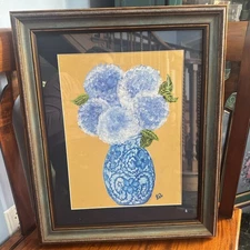 “Ditsy Floral” Original Artwork By Artist -acrylic Contemporary Style