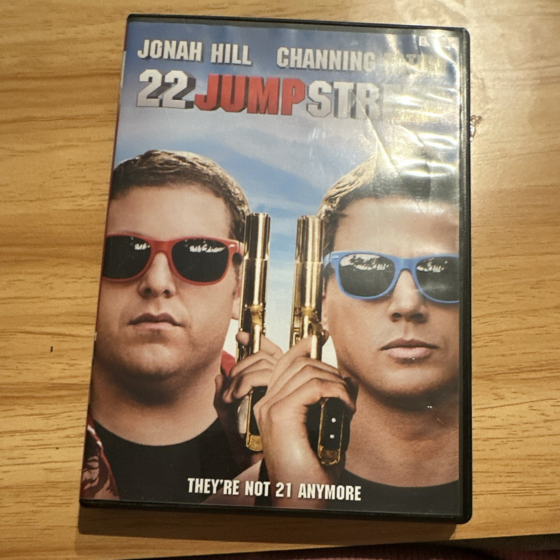 22 Jump Street Movie DVD - Jonah Hill, Channing Tatum with Tall DVD Case