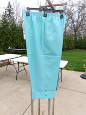 NWT ALFRED DUNNER AQUA CROP PANTS 8P