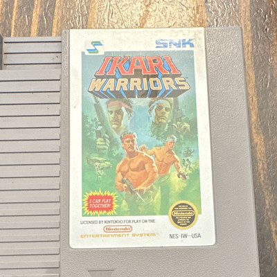 SNK Ikari Warriors Nintendo NES Game Cartridge Shooter Multiplayer NTSC-U/C 1986