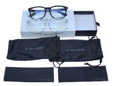 BLUE BLOCKER GLASSES - 2 PAIRS INCLUDED 1 BLACK PR. 1 CLEAR PR.- NEW IN BOX