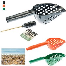 Tough Durable Black Plastic Beach Sand Scoop with Brass Probe for Metal Detect