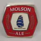 Vintage Molson Ale Beer Sign Plastic Bar Pub Mancave Garage Decor 14" X 13"