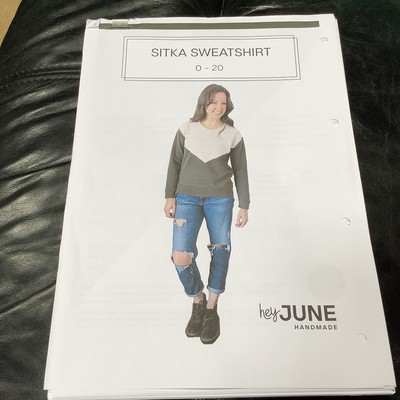  SCHNITTMUSTER Hey JUNE SITKA SWEATSHIRT PASSEND FÜR GR. 0-20 (Cup Gr. B)